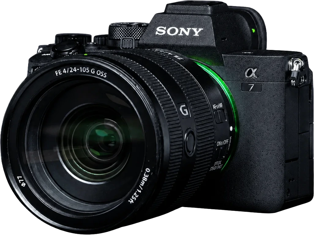 Boîtier Sony Alpha 7 avec objectif FE 24-105 G — matériel RG VISION